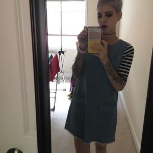 Blue denim dress
